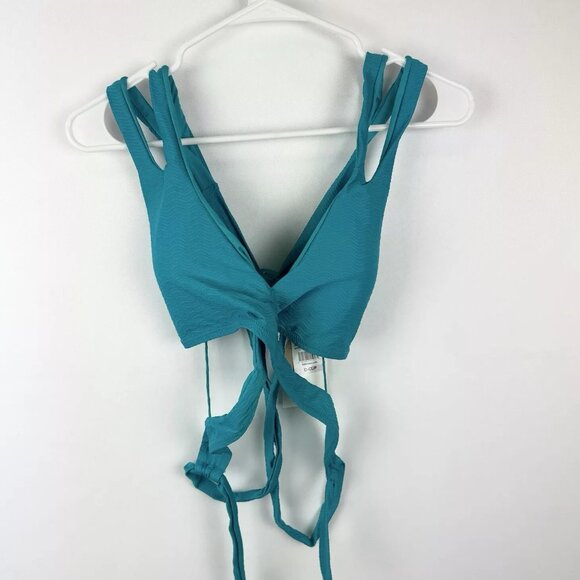 Becca Womens Vibes Kailani Textured Wrap Bikini Bra D - Picture 1 of 3